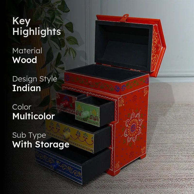 Madhura Wooden Ethnic Jewel Box media 2