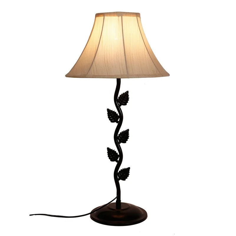 Skyrion Cotton Table Lamp With Iron Base - White media 6