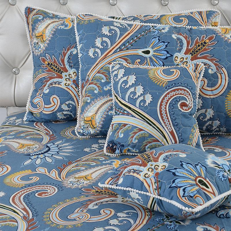 Navera Pompom Laced Microfiber Bedding Set - Five Piece set media 3