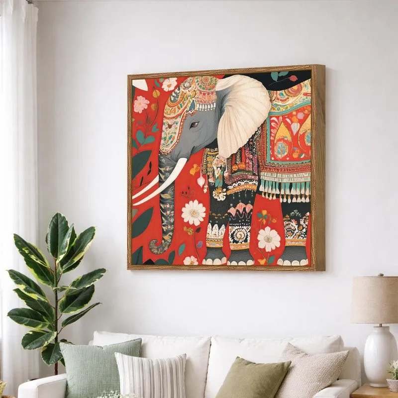 Heritage Tusker Canvas Wall Art With Frame media 3