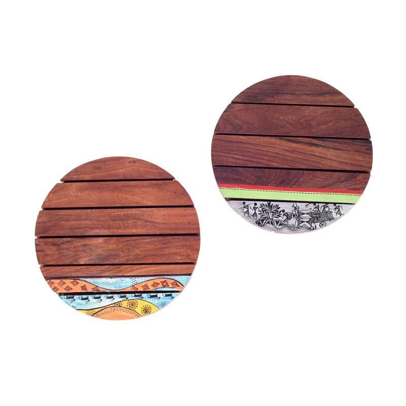 Shonala Wooden Trivet - Set Of Two media 5