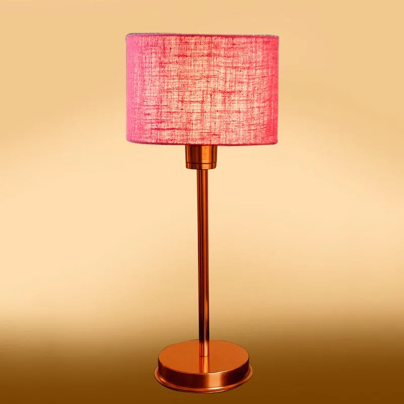 Kavira Velm Metal Table Lamp - Pink media 6