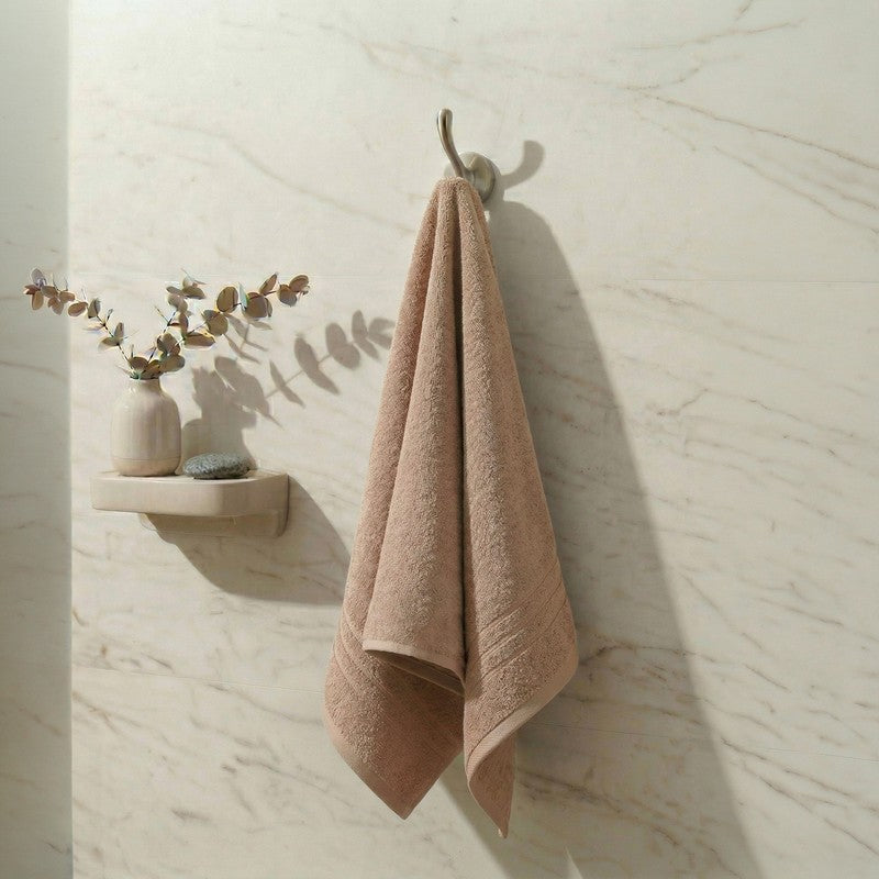 Monte Carlo Dry Muse Pure Cotton Bath Towel - Beige - 60 x 120 cms