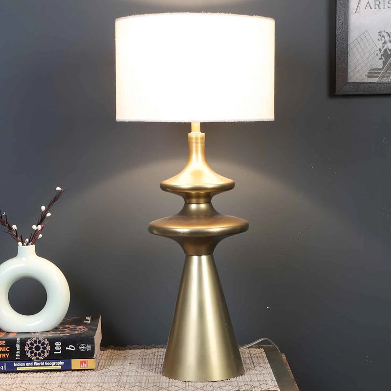 Alumea Metal Table Lamp - Gold,White