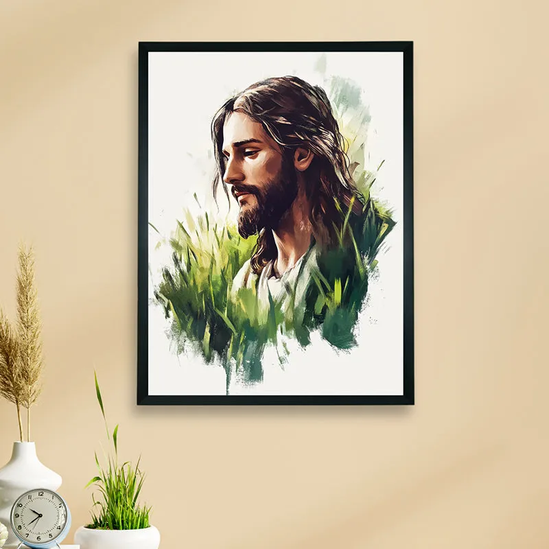 Light Of Jesus Wall Art With Resin Frame media 3
