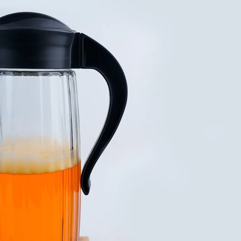Domana Duna Transparent Jug With Lid (Black) - 1600 ML media 3