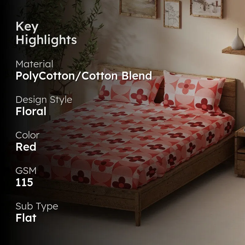 Prycon Bedsheet (Red) - 115 GSM media 2