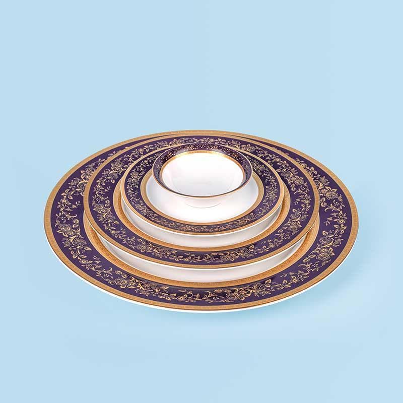 Blue Gold Dinner Set - 33 Piece Set media 6
