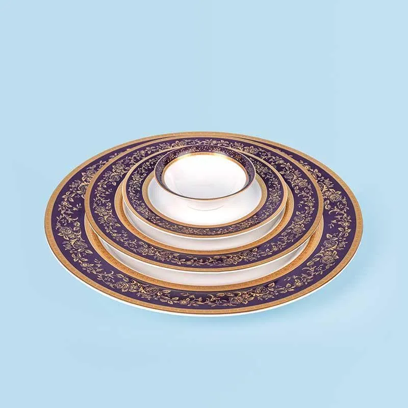 Blue Gold Dinner Set - 33 Piece Set media 6