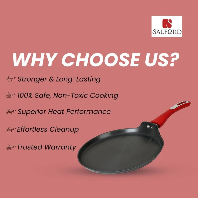 Salford Forged Hard Anodised Dosa Tawa (Black) - 28 CM media 11