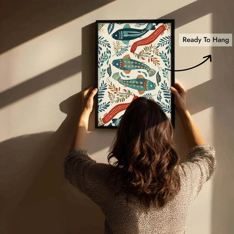 Jalika Canvas Wall Painting With Black Frame media 9