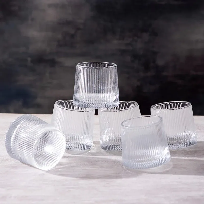 Vitrics Glass Round Scotch Glasses (350 mL Each) - Set Of Six media 3