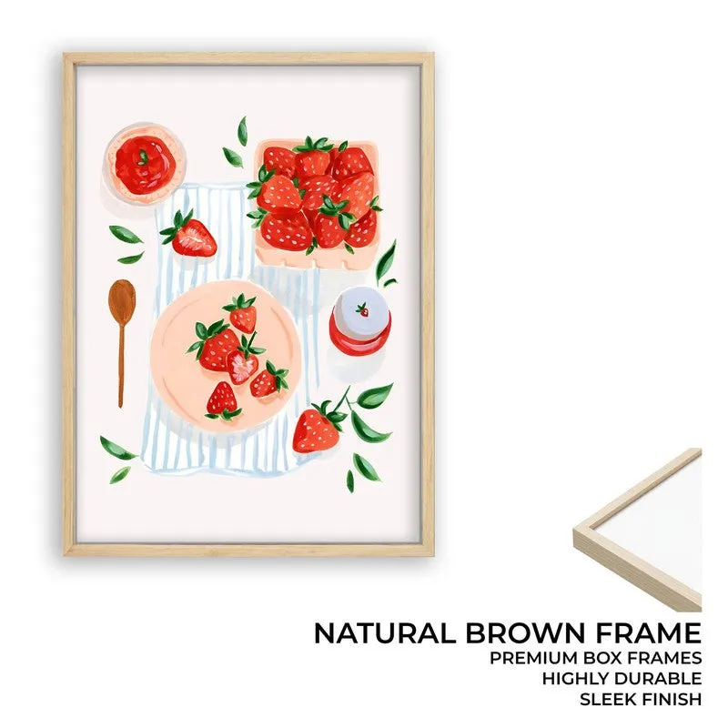 Berry Fusion Archival Canvas Wall Art - Brown media 10