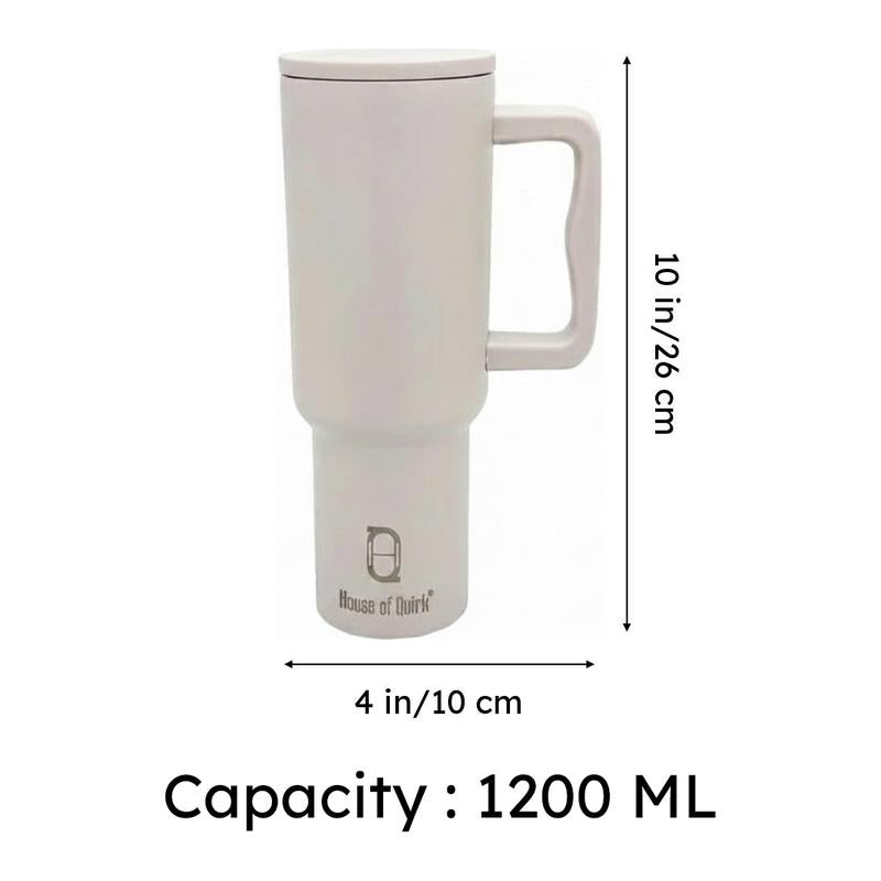 Hydra Boost Stainless Steel Tumbler (1200 ML) - Oat media 7