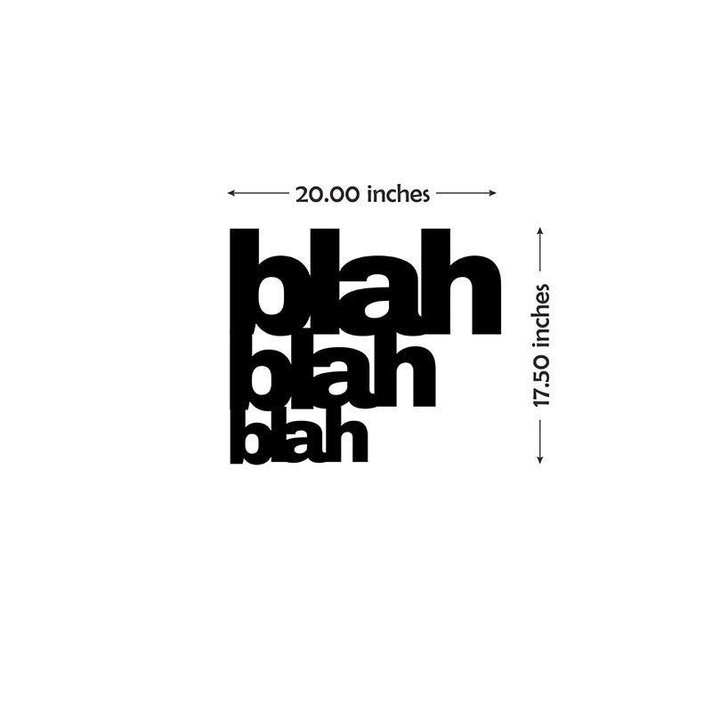Blah Blah Blah Iron Wall Accent media 5