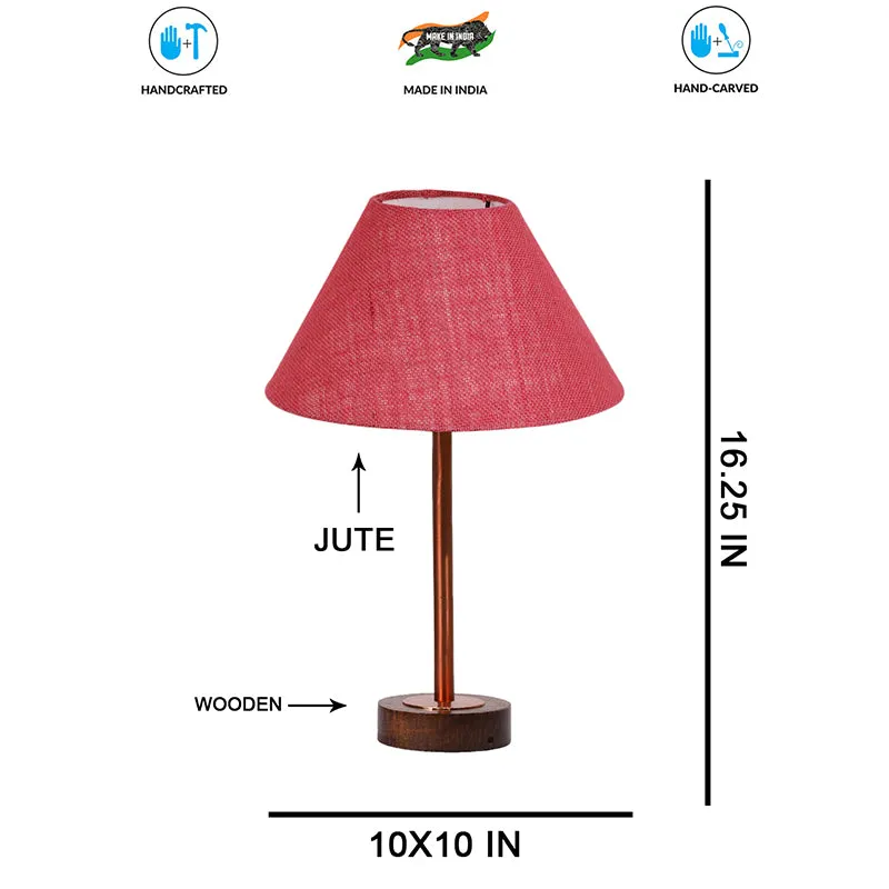 Sienna Rodin Wooden Table Lamp - Pink media 7