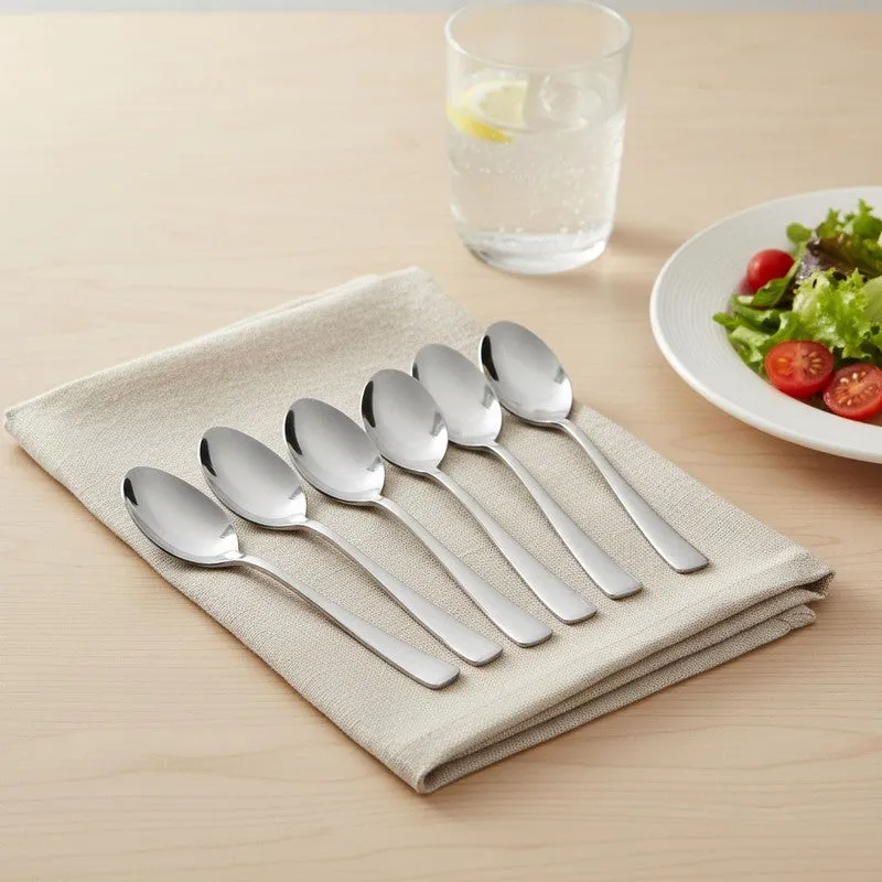 Lucia Stainless Steel Baby Spoon - Set of Six media 1