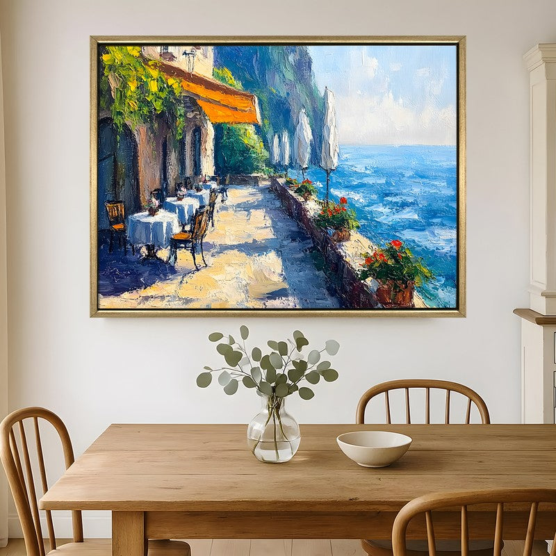 Briny Breeze Canvas Wall Painting With Frame