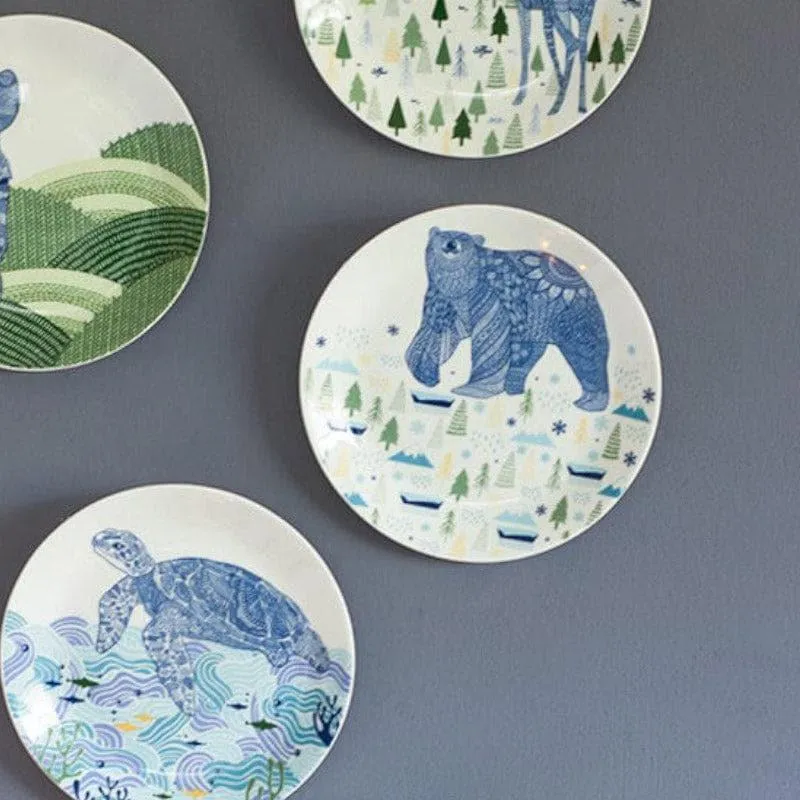 Animal Illustrative Series Wall Plate - Bear media 3