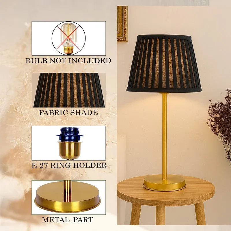 GlowSphere Contemporary Metal Table Lamp - Black media 6