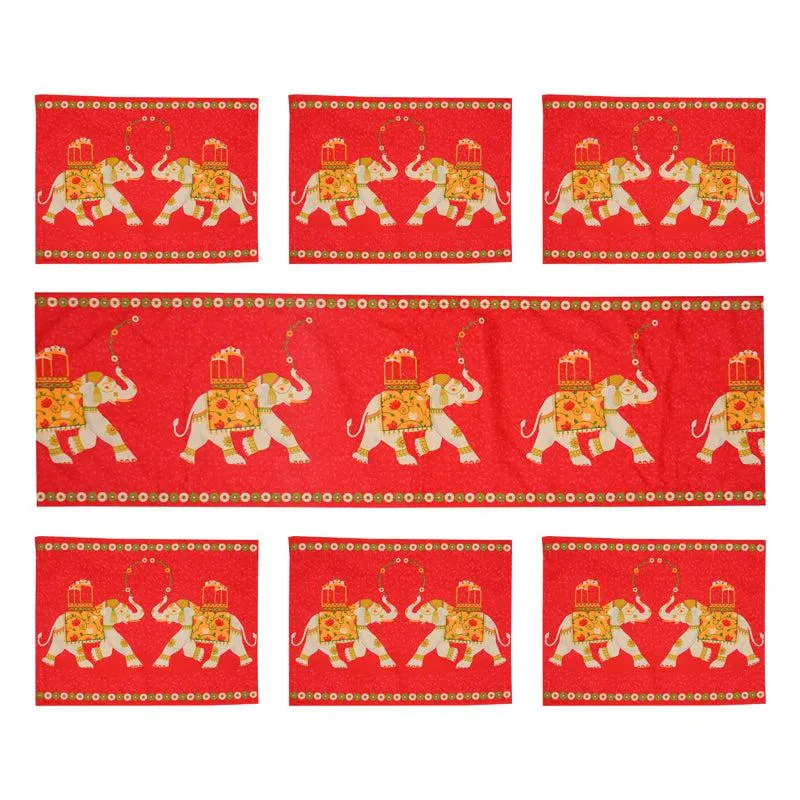 Tusker Parade Table Runner & Placemat - Seven Piece Set media 3