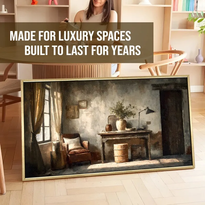 Reminiscence Canvas Wall Painting With Frame media 5