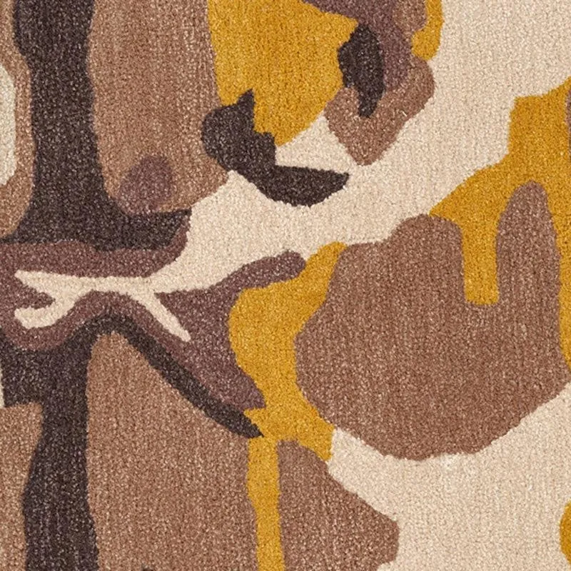 Veles Hand Tufted Abstract Wool & Nylon Carpet - Yellow media 5