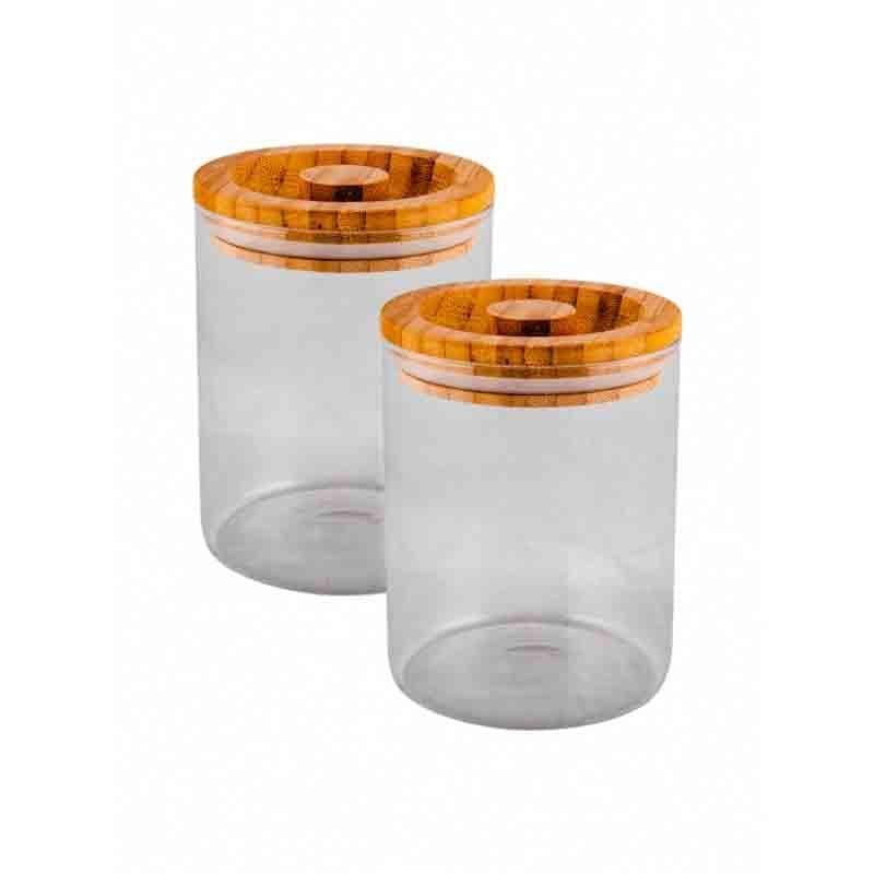 CandyMax Glass Jar With Wooden Lid (660 mL Each) - Set of Two media 4