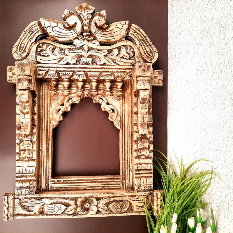 Idora Jharokha Wooden Wooden Wall Accent media 1