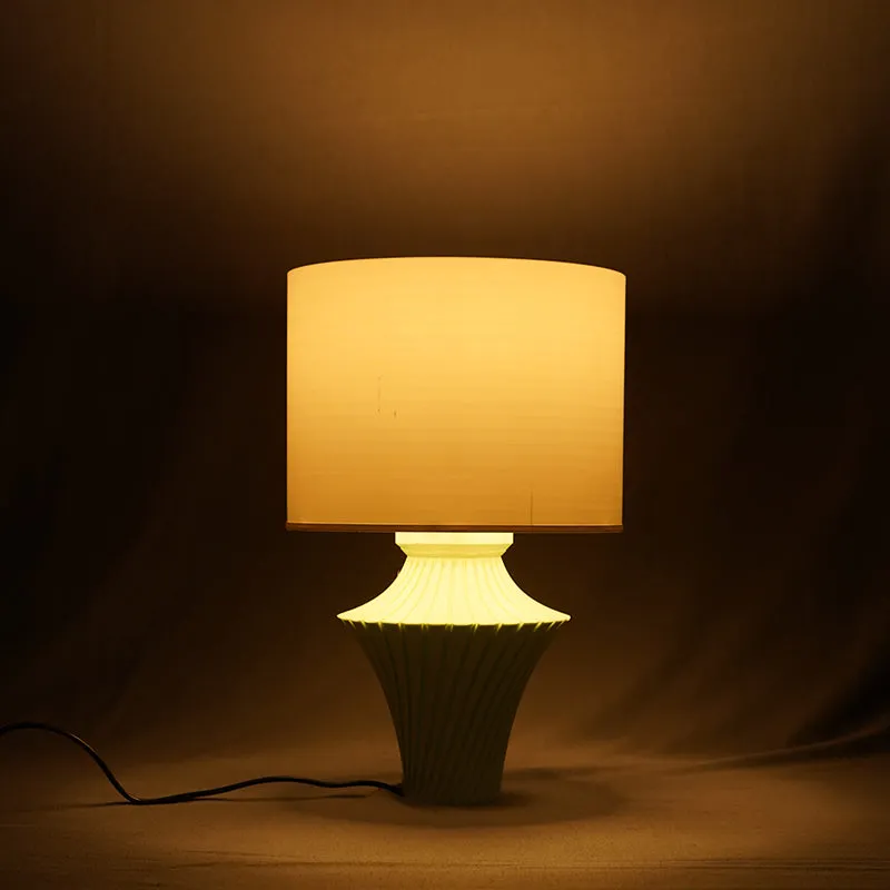 Verde Shade 3D Printed Table Lamp - Blue,White media 3