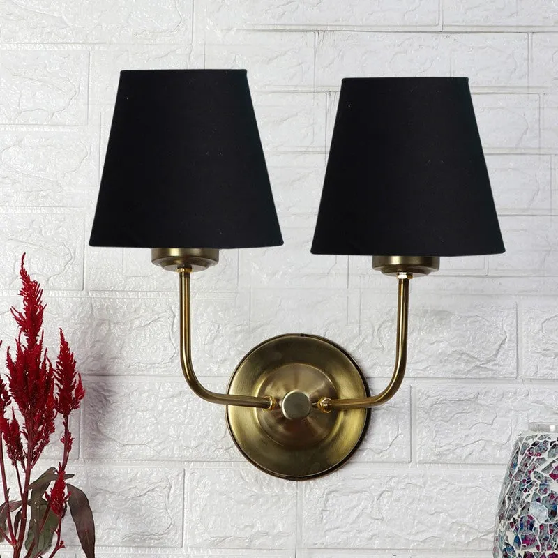 Lumoire Duo Cone Metal Wall Lamp - Gold,Black media 3