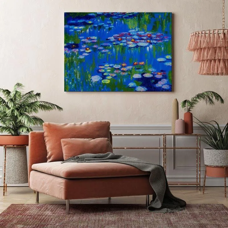 Waterlillies Canvas Wall Painting - Gallery Wrap media 3