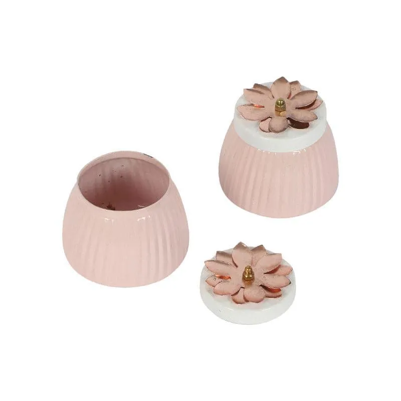 Hewei Flora Jar (Light Pink) - Set Of Two media 4