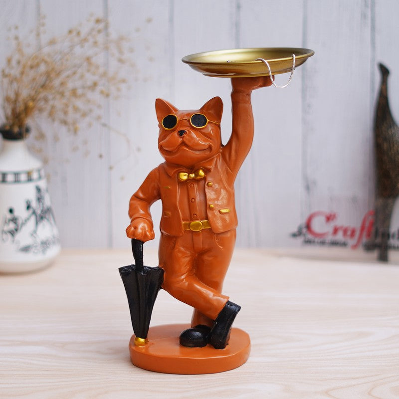 Dapper Cat Showpiece - Orange