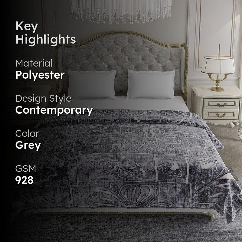 Monte Carlo Silver Whisper Blanket - 928 GSM media 2