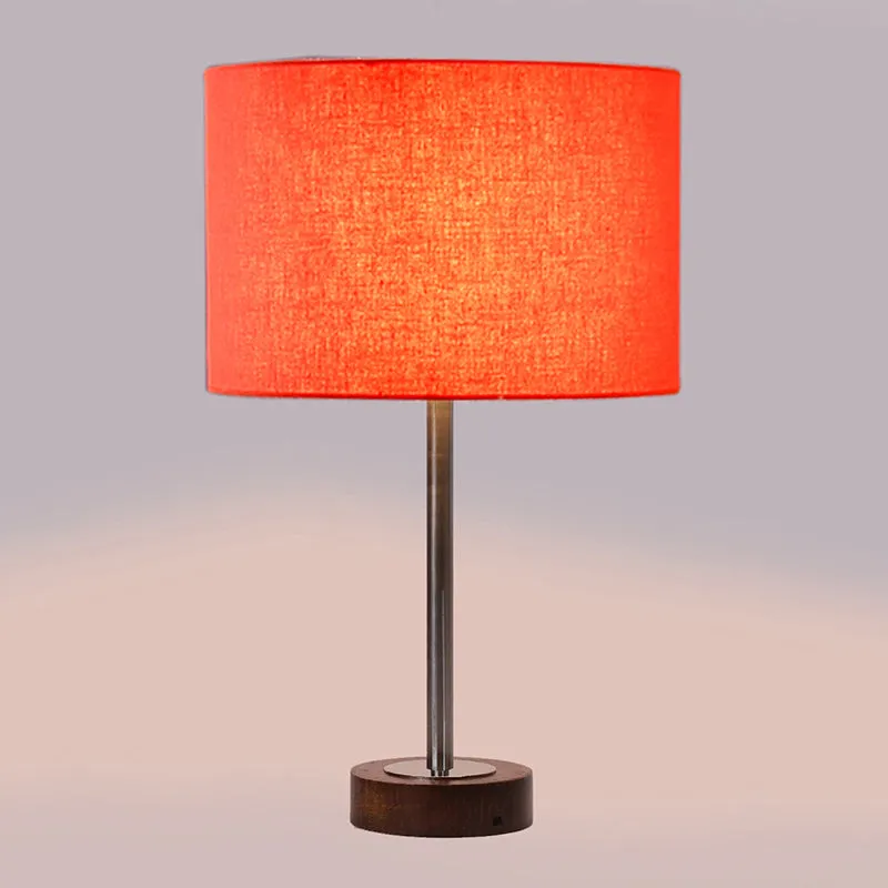 Cotin I Rodin Wooden Table Lamp - Orange,Silver,Brown media 5