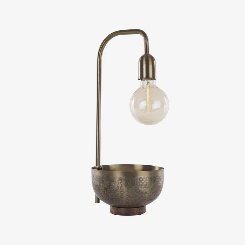 Orange Tree Esna Mild Steel Table Lamp Wit Bowl - Black media 3