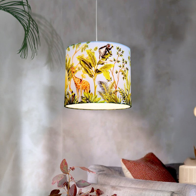 HaloBeam Metal & Fabric Ceiling Lamp