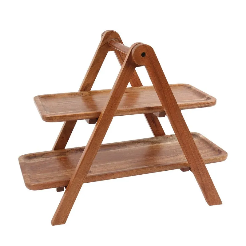 Oak Aura Party Wood Platter - Four Piece Set media 7