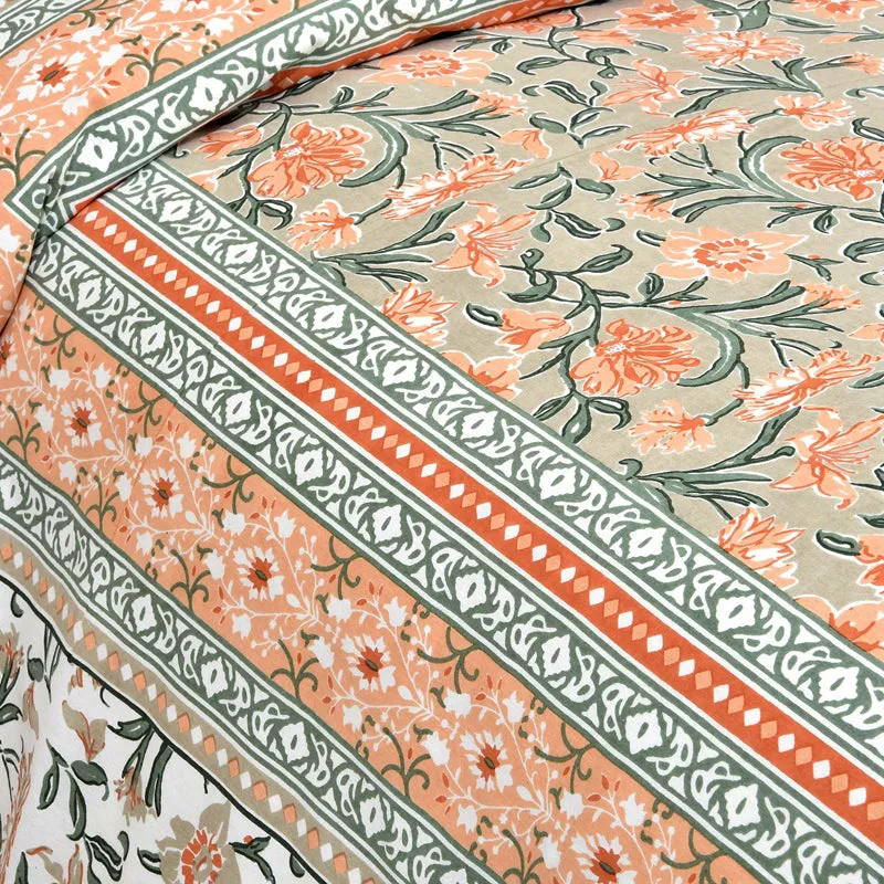 Flowerette Jaipuri Cotton Bedsheet - 144 TC media 4