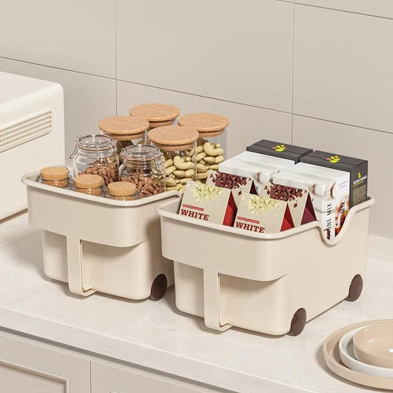SleekStore Plastic Organizers With Wheels - Set Of Two media 1