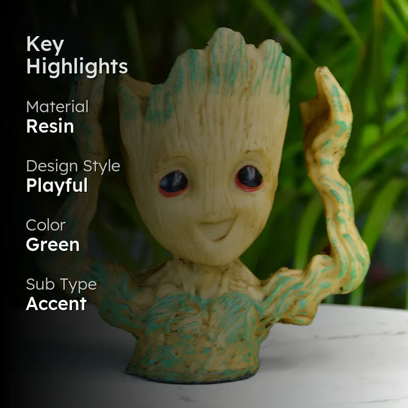 Happy Groot Resin Showpiece media 2