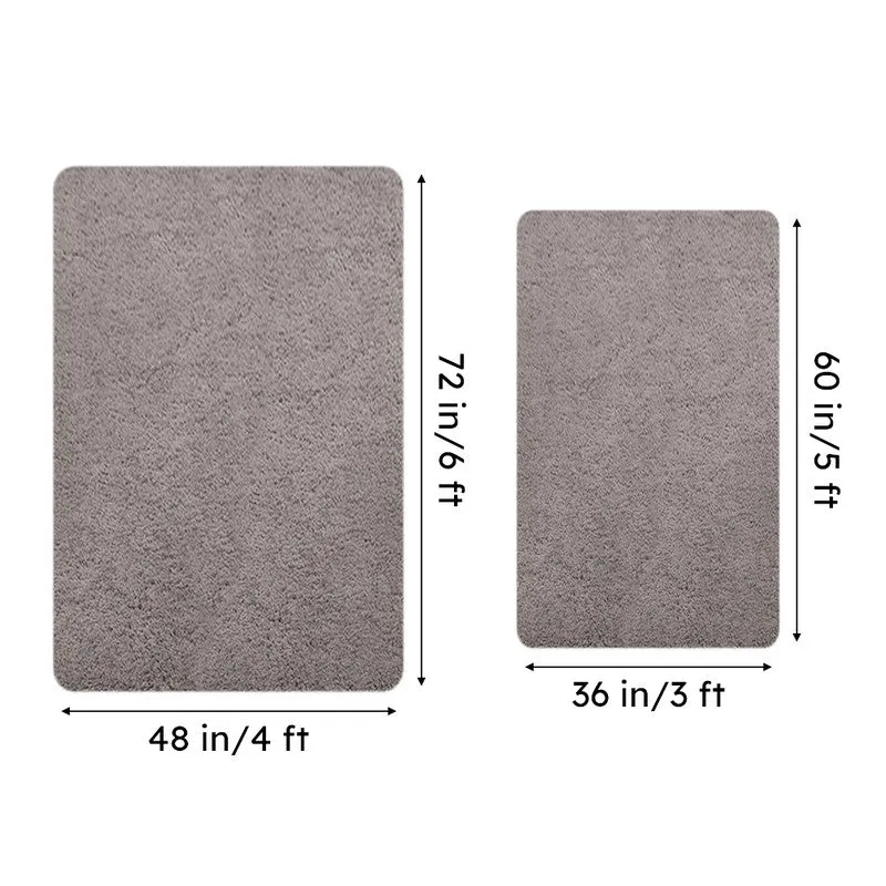Vegas Luxe Micro Fiber Area Rug - Cocoa Brown media 7
