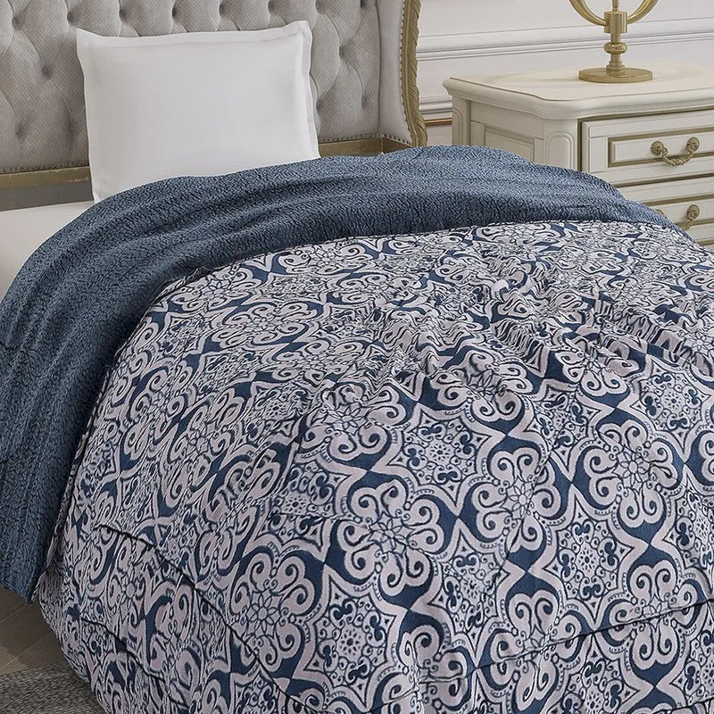 Monte Carlo Navy Elegance Comforter - 1114 GSM media 3