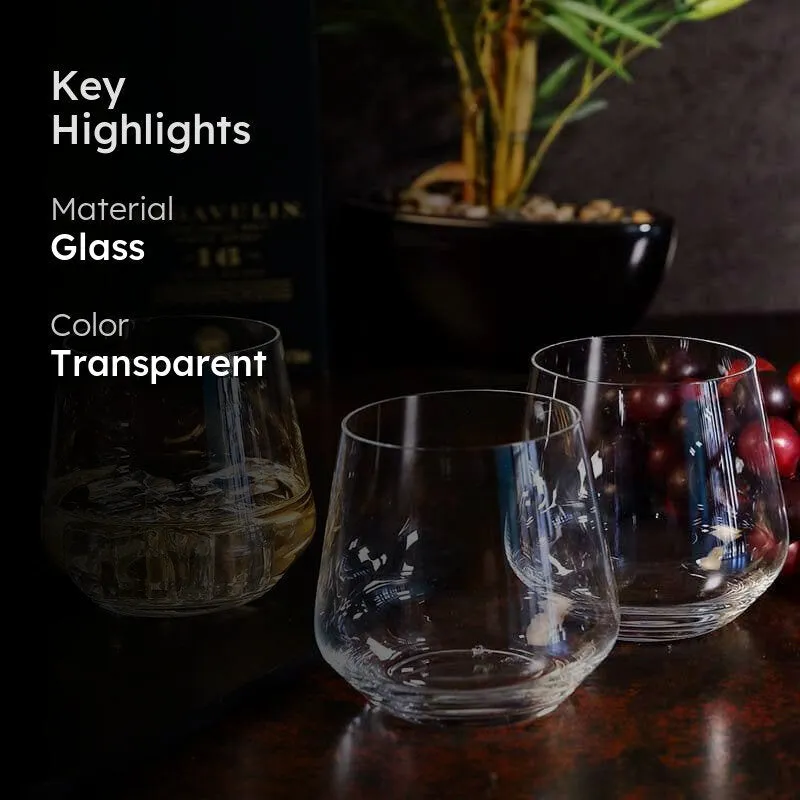 Miro Glass Tumbler (370 ml ) - set of Six media 2