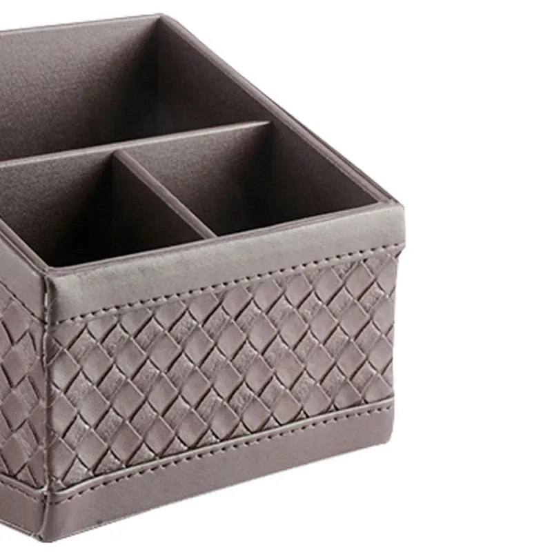 AarviDecor TaskTidy Faux Leather Desk Organizer media 6