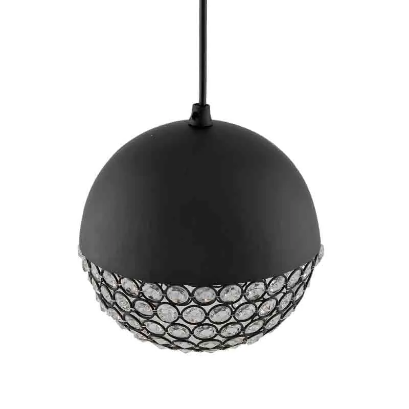 Globular Crystal Metal Ceiling Lamp media 3