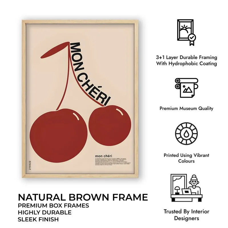 Mon Cheri Archival Canvas Wall Art - Brown media 10