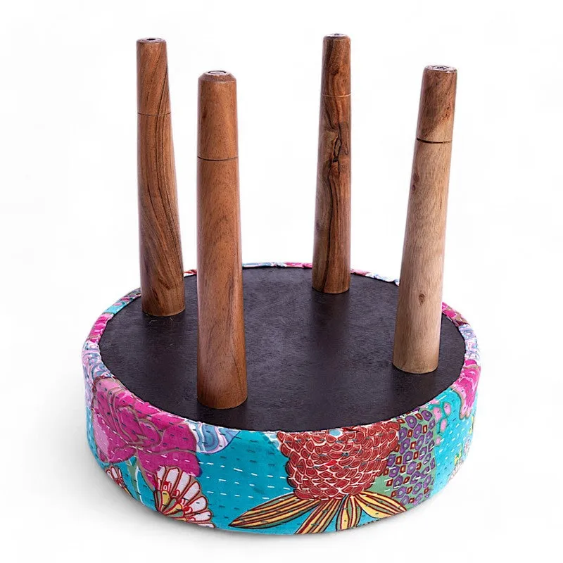 Nynex Sheesham Wooden Stools (Multicolor) - Set Of Two media 5
