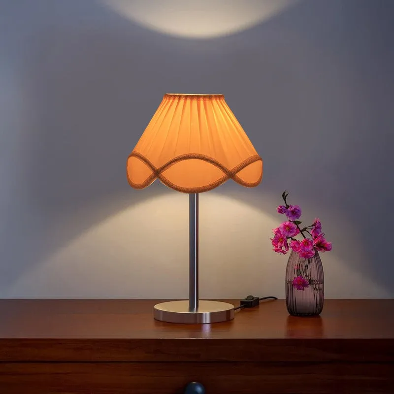Noctra Glow Pleatex Table Lamp - OffWhite media 1